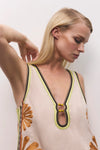 DÉJÀ VU V-NECK MINI DRESS