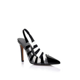 Sasha Pump Vinylite & Black Patent