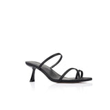 Torrance Sandal Black Satin