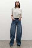 BROOKLYN BARREL LEG JEAN - TRUE BLUE