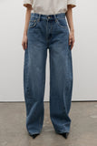 BROOKLYN BARREL LEG JEAN - TRUE BLUE