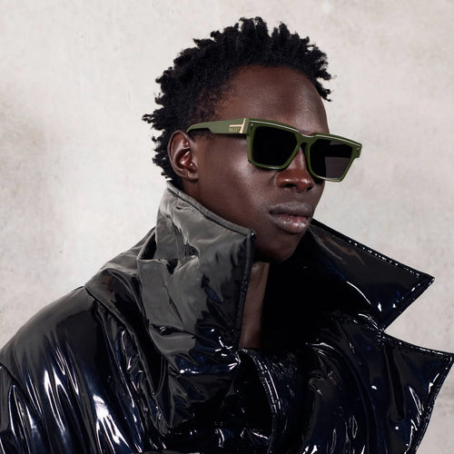 Roosevelt- Army Green w. Gold Metal / Black Lens