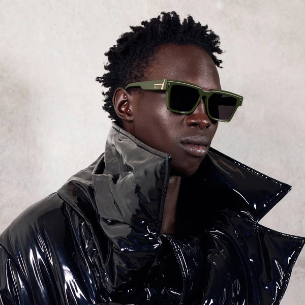 Roosevelt- Army Green w. Gold Metal / Black Lens