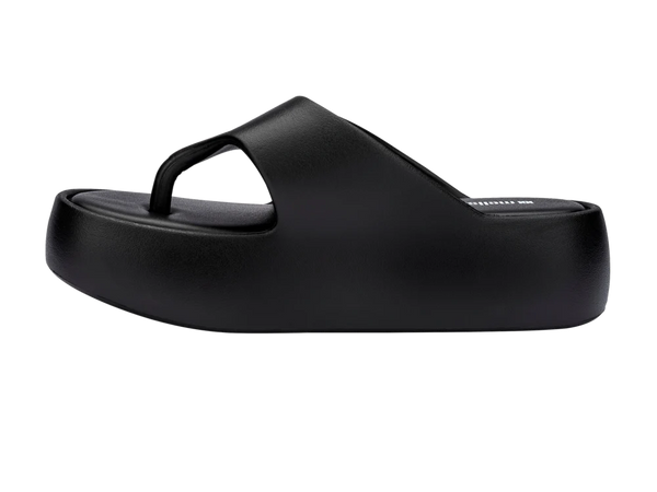 MELISSA FREE PLATFORM THONG- BLACK