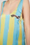 ALL ABOARD SLEEVELESS MIDI DRESS