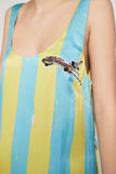 ALL ABOARD SLEEVELESS MIDI DRESS