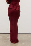 KATIRA MAXI SKIRT - WINE