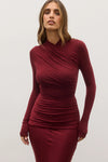 AMRITA BODYSUIT - WINE
