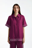 Sig Linen Shirt- Plum