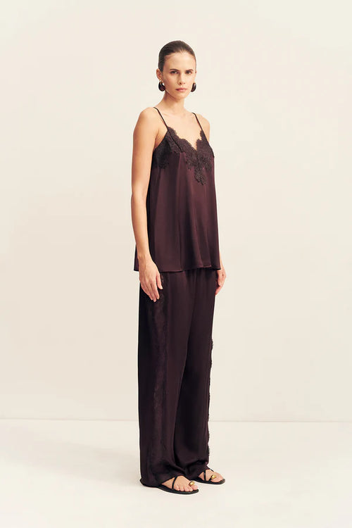 Simona Lace Cami - Espresso