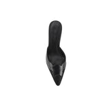 Melanie Mule Pony & Black Leather