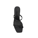 Torrance Sandal Black Satin