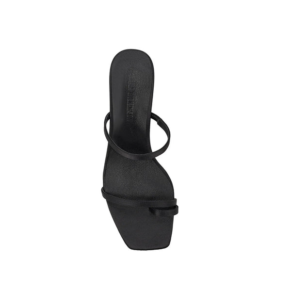 Torrance Sandal Black Satin