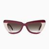 Lafayette- Burgundy Light Tan Splice w. Gold Metal / Brown Gradient Lens