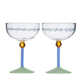 MEXICOLA COUPE GLASS 2PC
