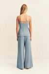 Ellsworth Tailored Top - Bleached Blue