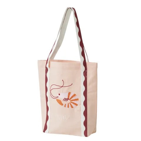 G'DAY COTTON EMBROIDERED TOTE 38X36CM