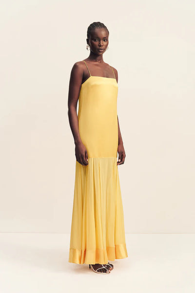 Moraya Dropped Waist Maxi Dress - Soleil