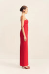 Campbell Strapless U Wire Maxi Dress - Goji