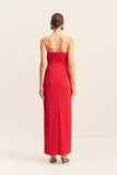 Campbell Strapless U Wire Maxi Dress - Goji
