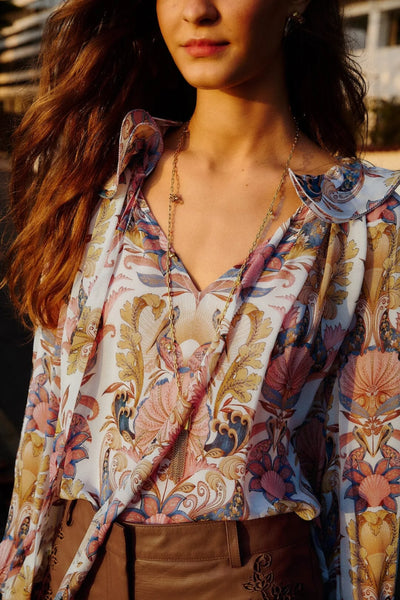 SEA GARDEN OFF-WHITE LONG SLEEVE