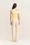 Mira Off Shoulder Top - Sherbet Yellow