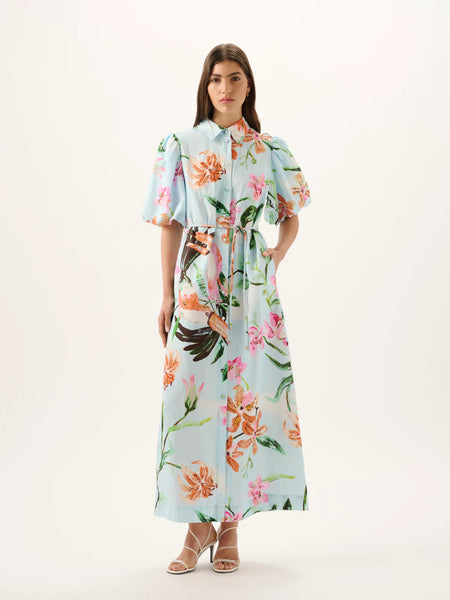 elm shirt dress Emerald Breeze Midi Dress