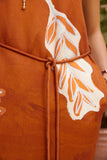 SOLEIL D'AMOUR SILK MIDI DRESS