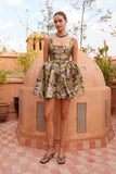 CITRON FLOUNCE MINI DRESS