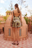 CITRON FLOUNCE MINI DRESS