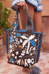 MAROC JACQUARD SHOPPER TOTE