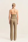 Irena Straight Leg Pintuck Pant - Oak