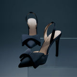 Lee Pump Black Satin