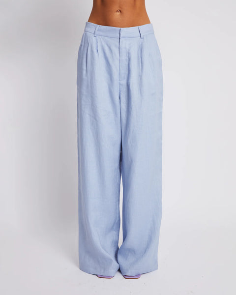 WIDE LEG TROUSERS - ALICE BLUE