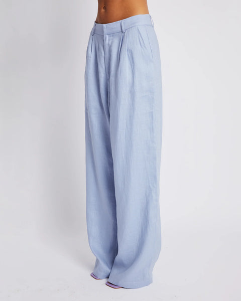 WIDE LEG TROUSERS - ALICE BLUE