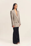 Elliot Double Breasted Blazer - Concrete
