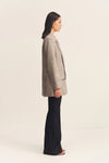 Elliot Double Breasted Blazer - Concrete