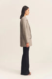 Elliot Double Breasted Blazer - Concrete