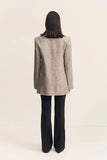 Elliot Double Breasted Blazer - Concrete