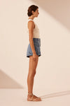 Stella Patch Pocket Shorts - Mid Blue