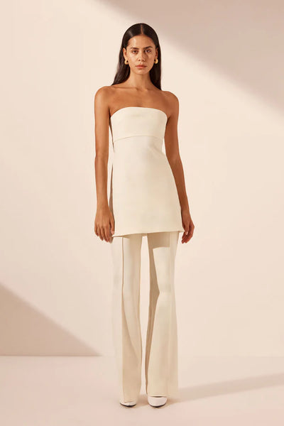 Lani Strapless Mini Dress - Rice