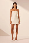 Lani Strapless Mini Dress - Rice