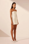 Lani Strapless Mini Dress - Rice