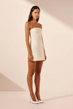 Lani Strapless Mini Dress - Rice