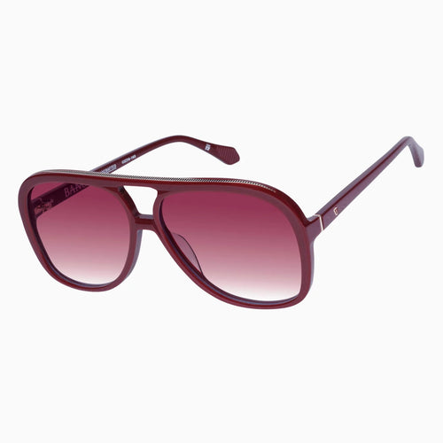 Bang- Burgundy w. Gold Metal / Rose Gradient Lens