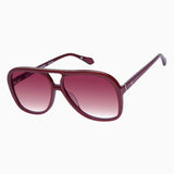 Bang- Burgundy w. Gold Metal / Rose Gradient Lens