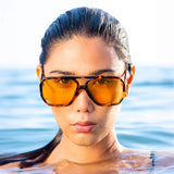 Rodeo - Dark Tortoise w. Gold Metal / Light Orange Lens