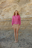 Vivian Blouse in Orchid Dot
