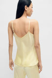 BIAS CUT CAMI-VANILLA FLOWER