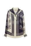 Banderra Scarf Silk Shirt